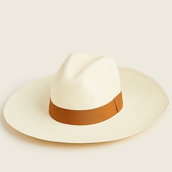 J crew wide brim Panama hat